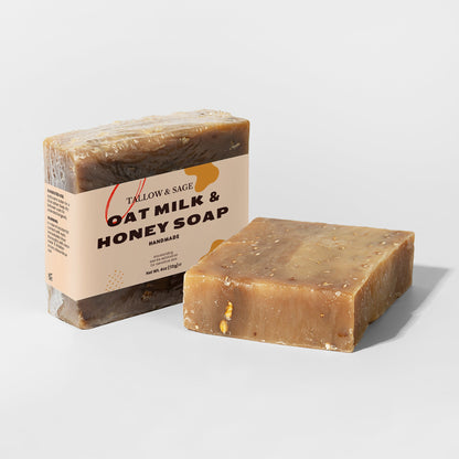 Oat Milk Honey Soap - Tallow & Sage